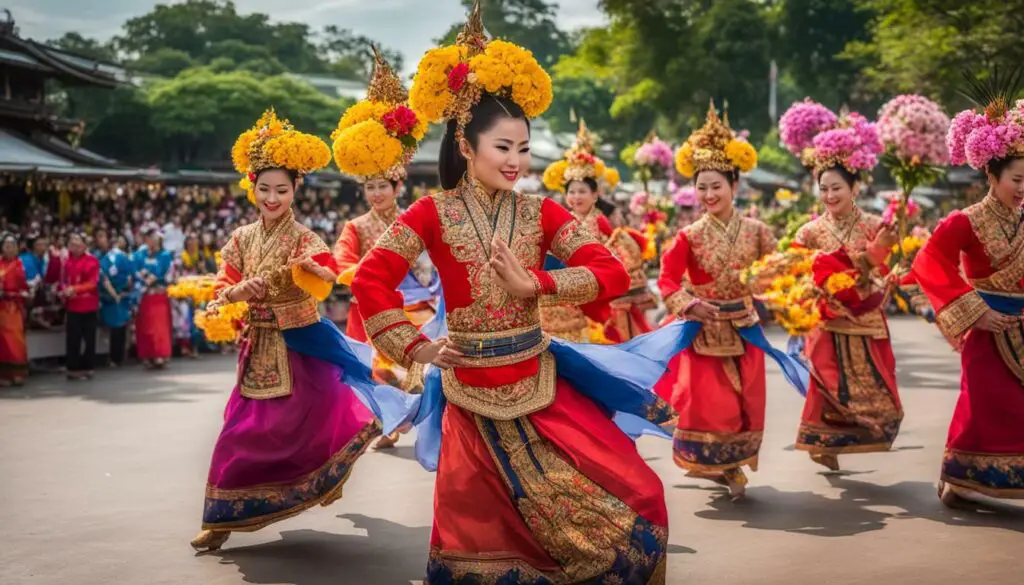 Chiang Mai flower festival cultural performances