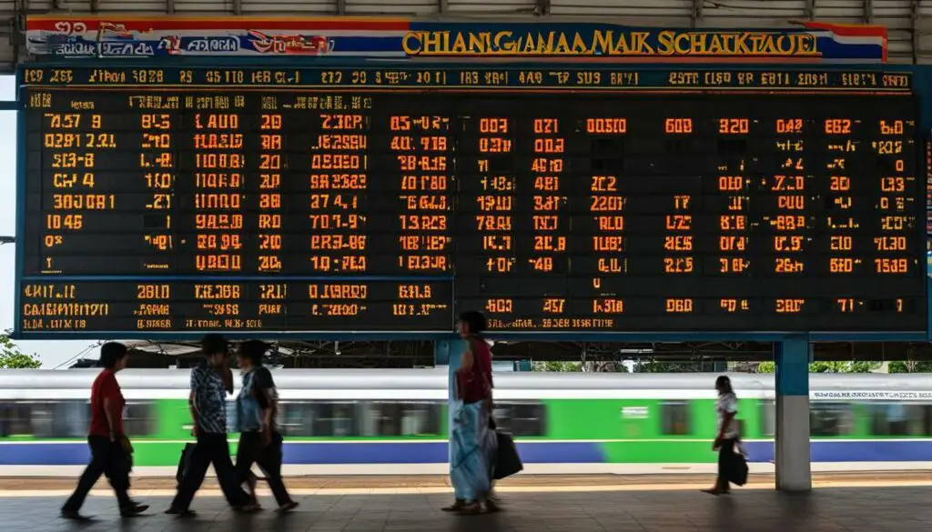 Chiang Mai to Bangkok train schedule