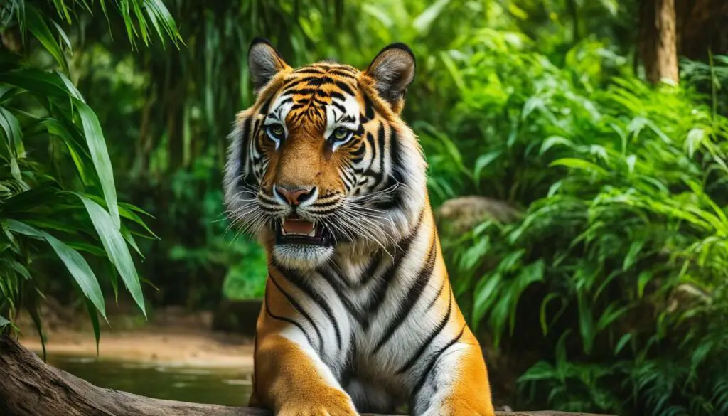 Close encounter with tigers at Pattaya wildlife sanctuary