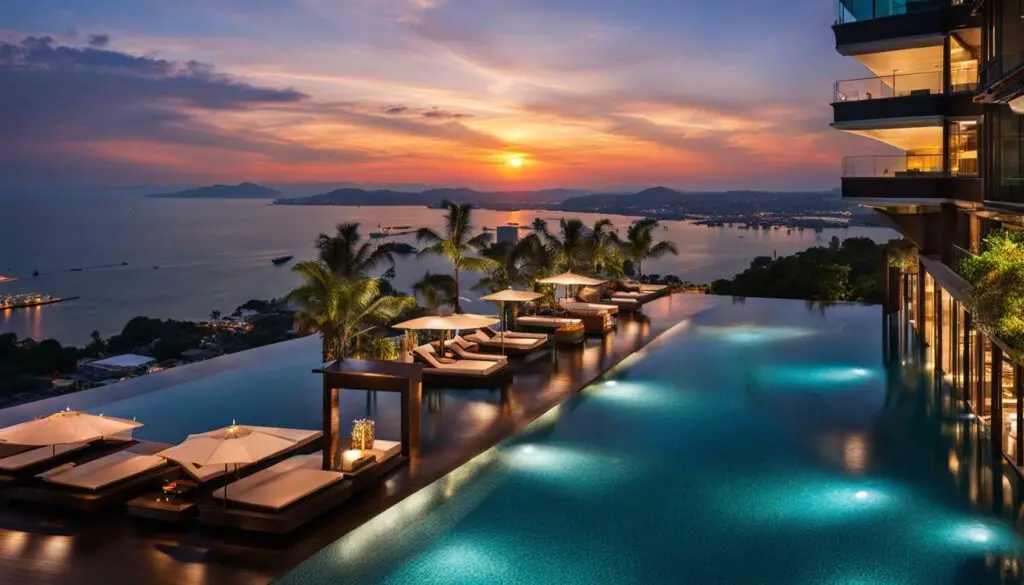 M Pattaya hotel infinity pool