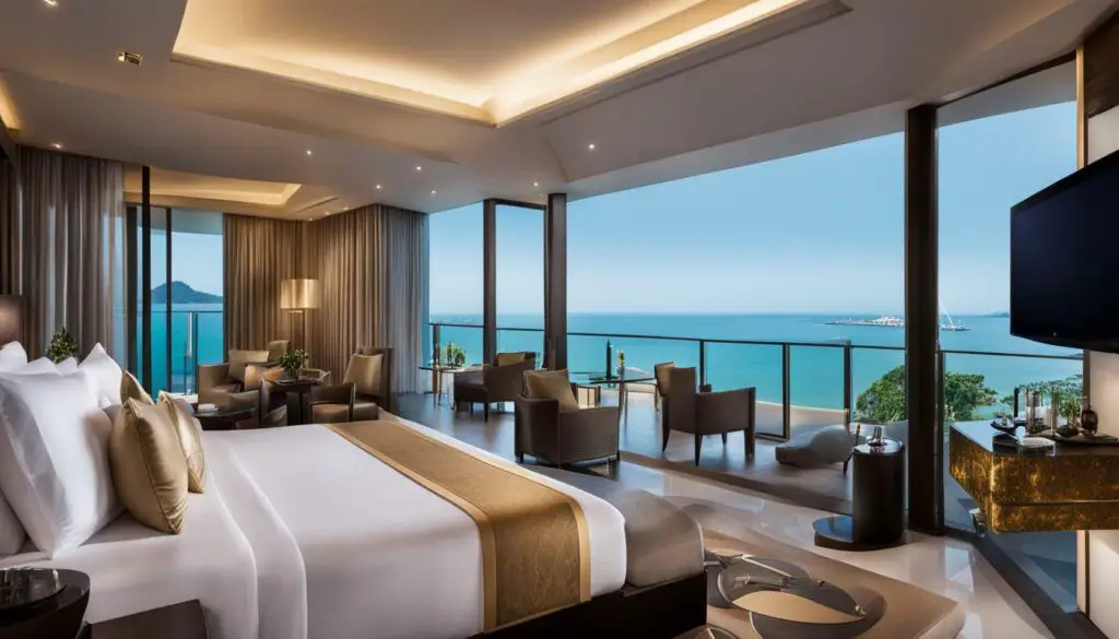 Pattaya hotel with stunning sea view