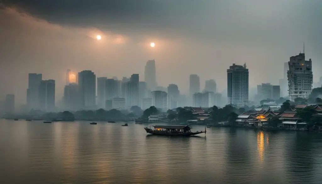 Smoke haze in Thailand