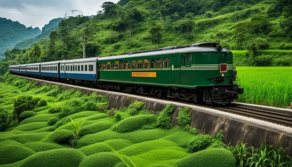 Train route from Bangkok to Chiang Mai