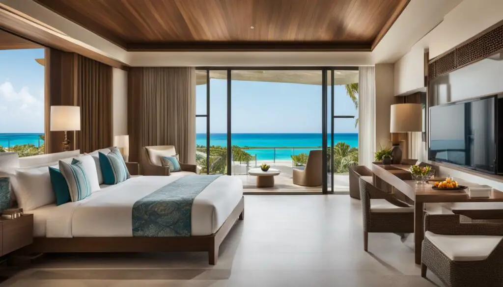 beach hotel with panoramic sea view