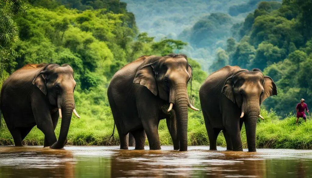 best elephant encounters in Chiang Mai