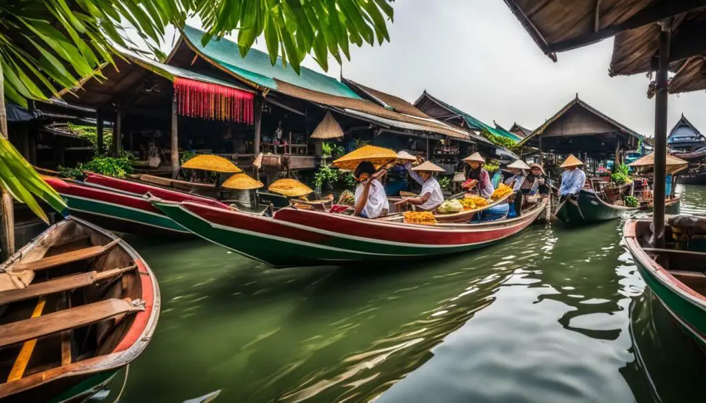 boat ride at Pattaya Floating Market