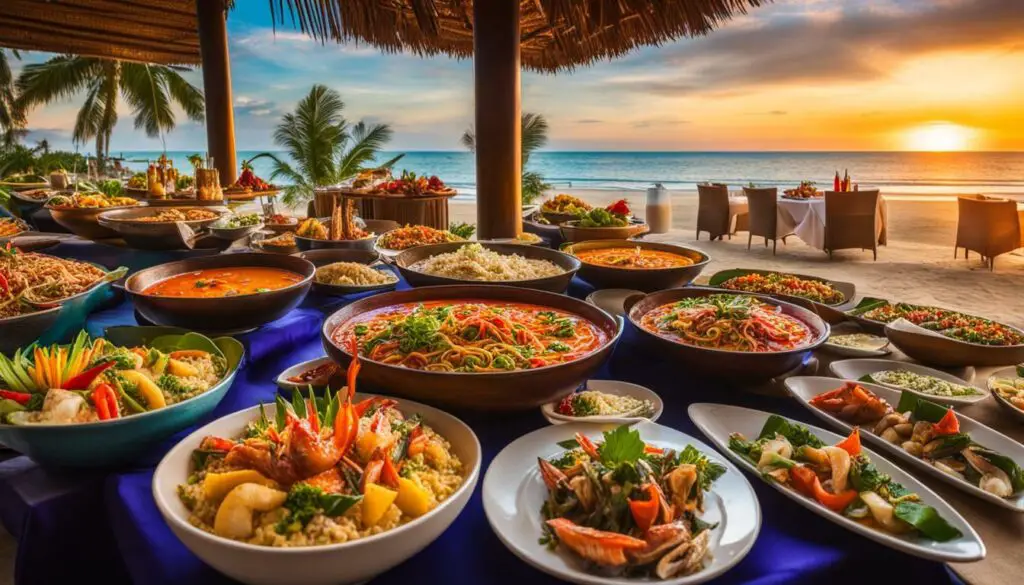 culinary delights at beach resort in Pattaya