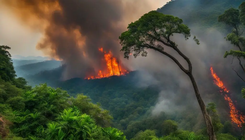 forest fires in Chiang Mai