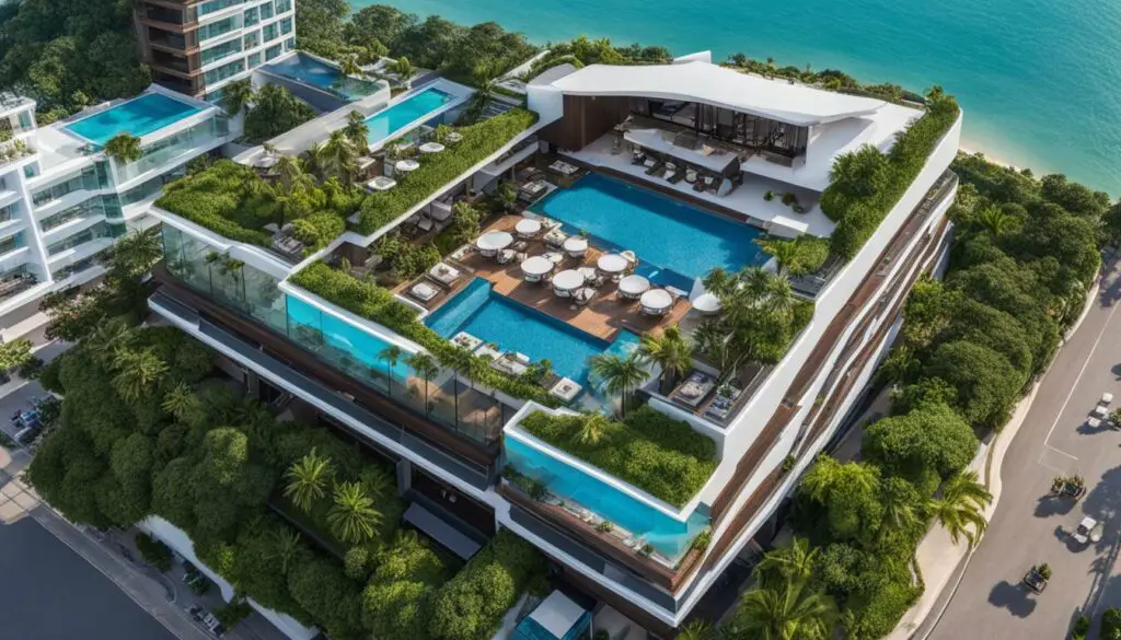 hotel with rooftop bar in pattaya