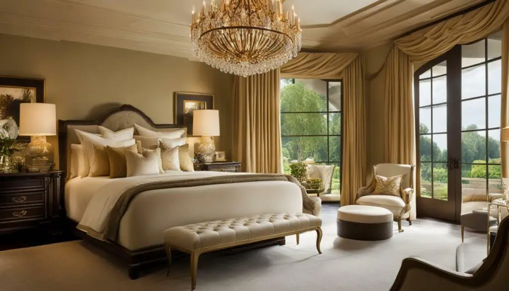 luxurious guest room