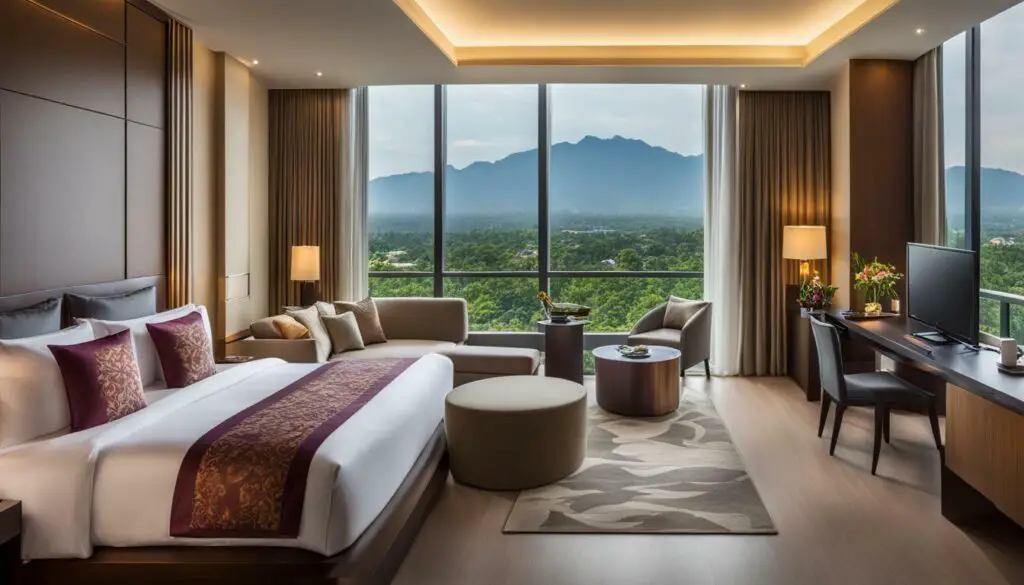 luxurious hotel room in Chiang Mai