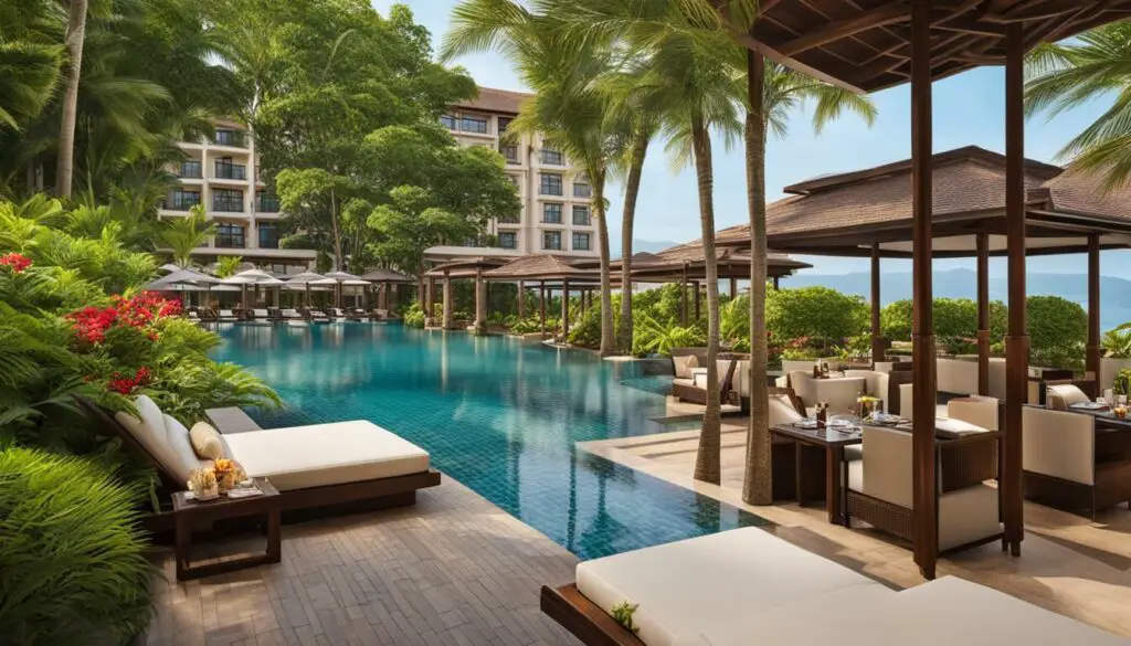 luxury amenities, oceanfront accommodation