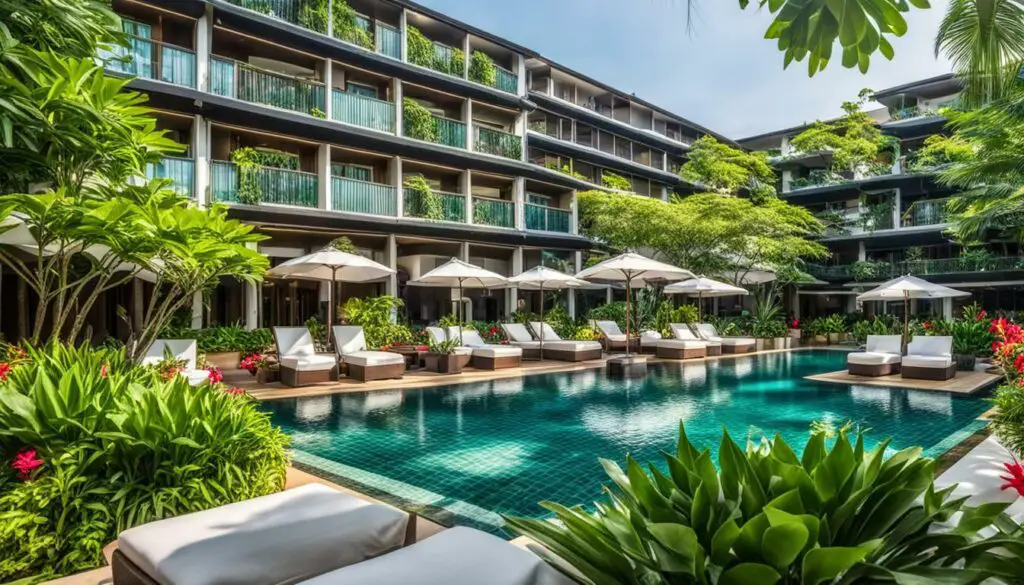 luxury poolside at Areca Lodge Pattaya