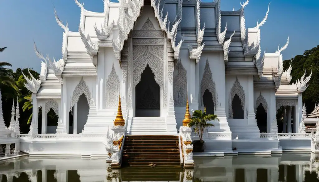white temple in thailand